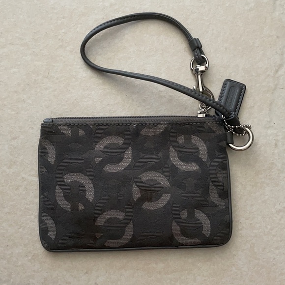 Coach gray wristlet - Picture 2 of 2